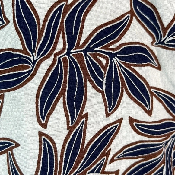 BANANA REPUBLIC Hawaiian Fern Print Slim Fit Button Down Shirt Preppy Size XXL - Picture 3 of 11